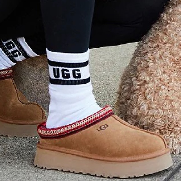 UGG | Shoes | Ugg Tazz Suede Platform Slipper Nwt | Poshmark